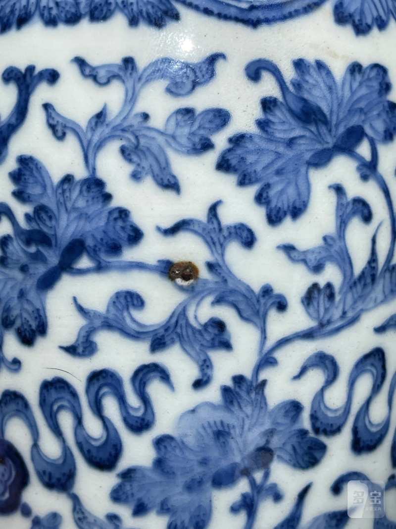 清乾隆 青花福庆有余纹尊 - 图16